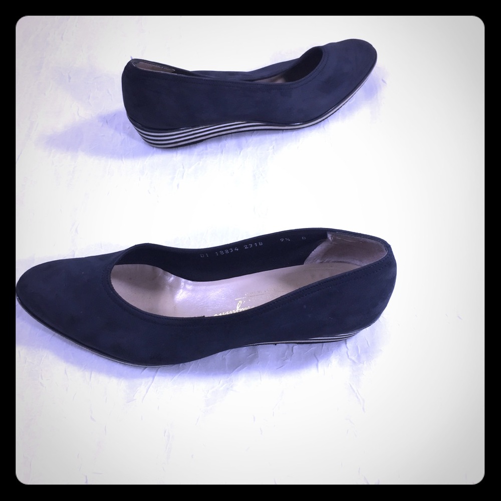 Ferragamo vintage Classic suede Faux Sz 91/2 scuf